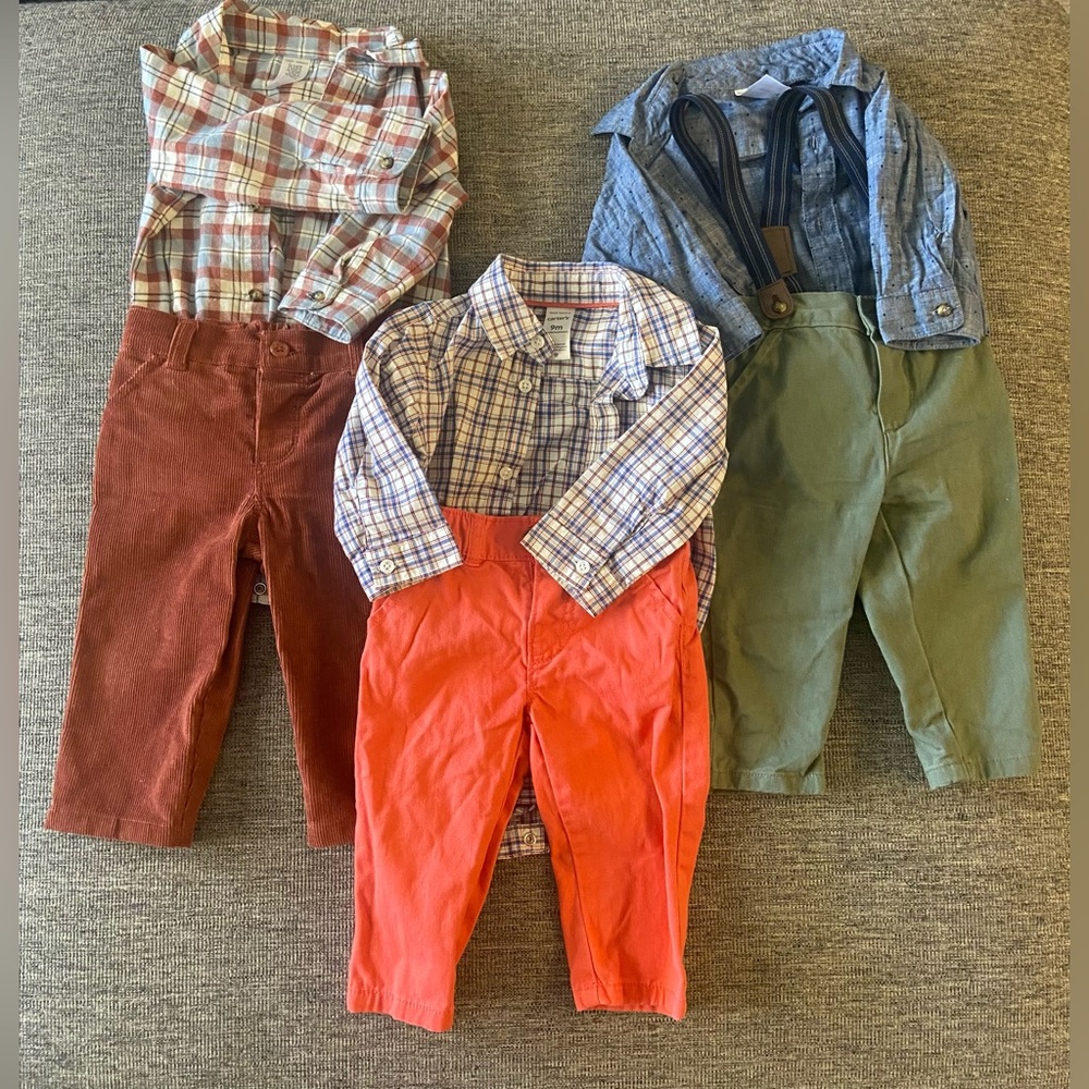9 month boy dress clothes lot.